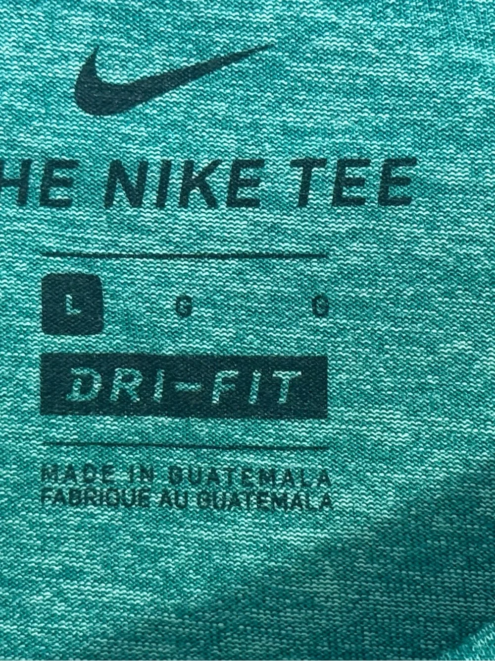 Nike Dri-FIT Heather Green Performance T-Shirt Men’s Large